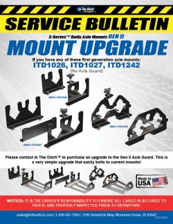 ITD Service Bulletin Gen II Axle Upgrade ITD0790