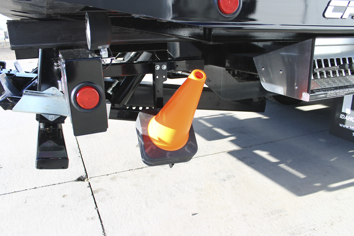 2-Pack Traffic Cone Holders For Trucks - Vertical Mount With Pre-Drilled Plates & Screws
